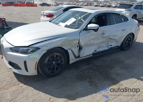 2025 BMW I4 Gran Coupe xDrive40 z USA, uszkodzony, nr VIN WBY43HD05SFV57731